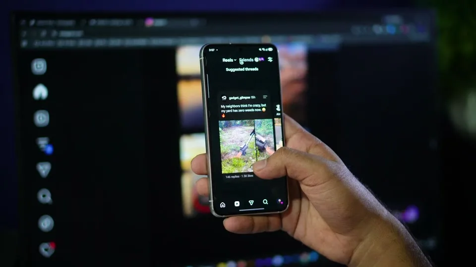 Animated captions overlaid on a vertical social video